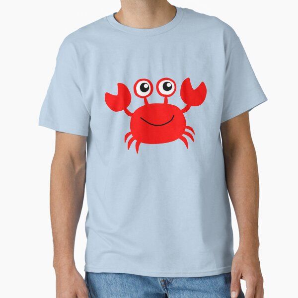 Funny red crab cartoon
