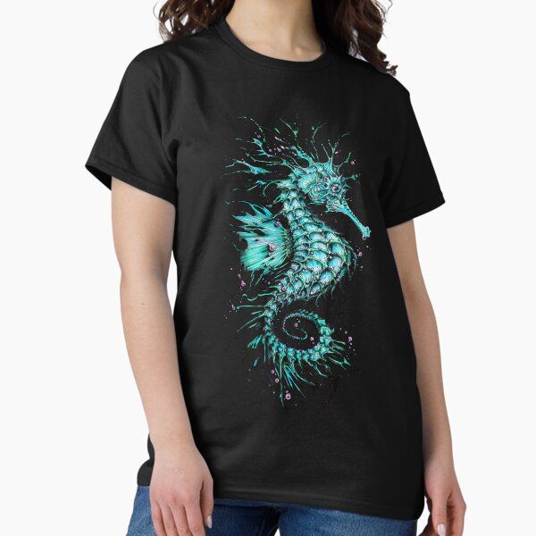 Cyan Seahorse
