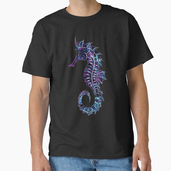 Blue Purple Seahorse