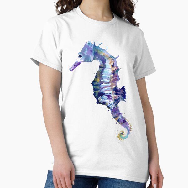 Watercolor Seahorse