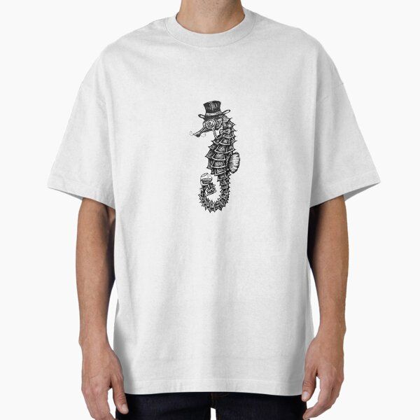 Dapper Seahorse with Brandy Glass