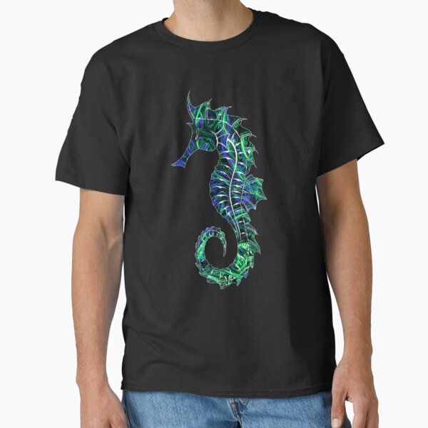 Blue Green Seahorse