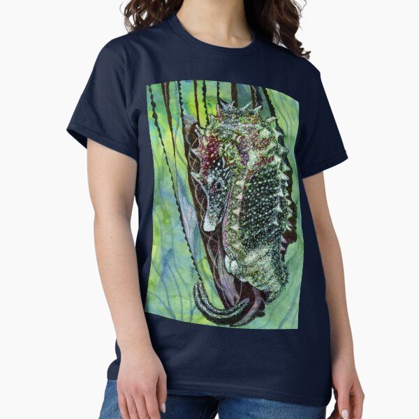 Suminagashi and Pen Seahorse